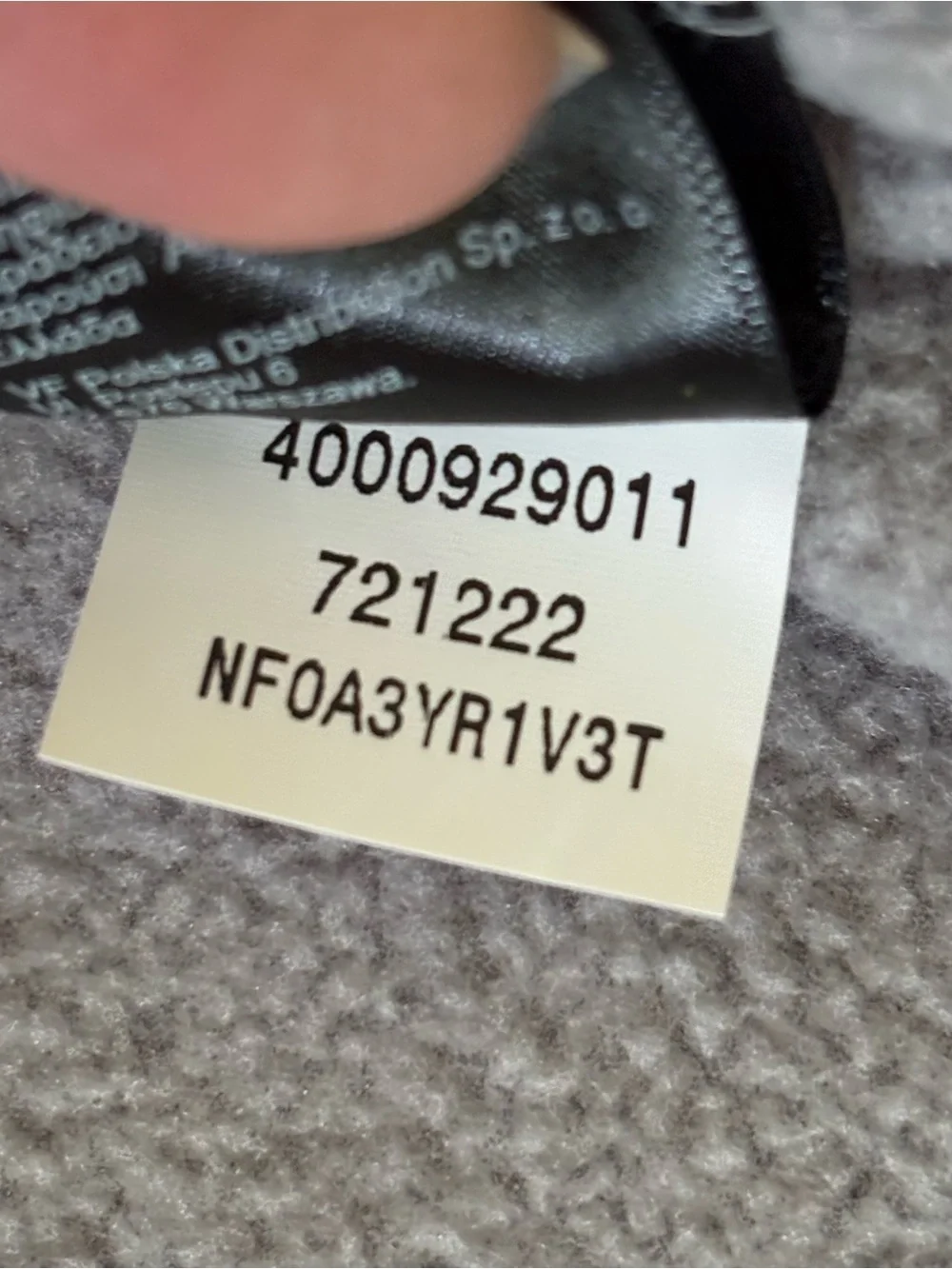 The North Face Textured Cap Rock 1/4 Zip Fleece Pullover Jacket Men’s Large Grey